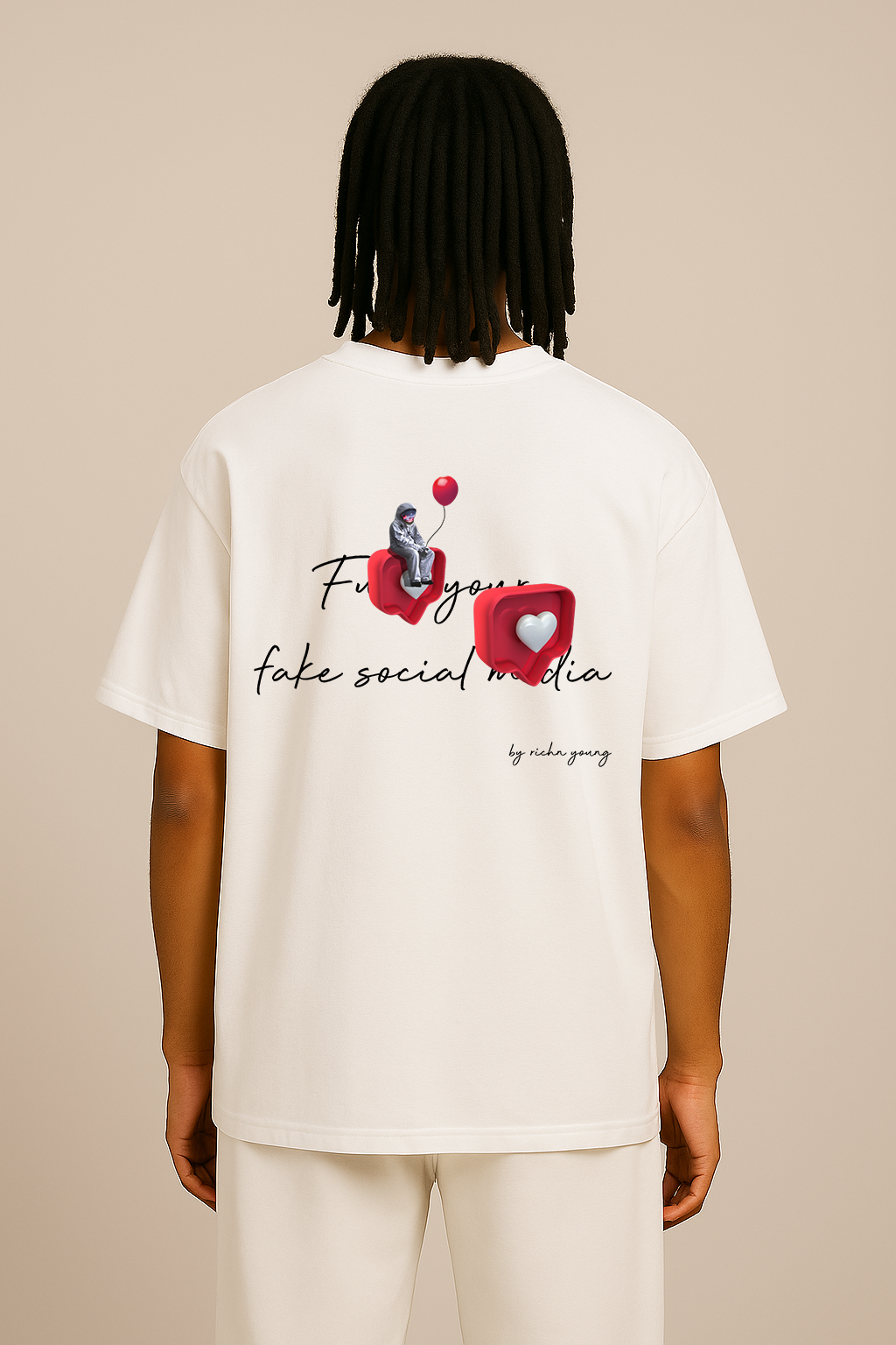 Fu** your fake Social Media - Oversized Shirt - Rich'n Young