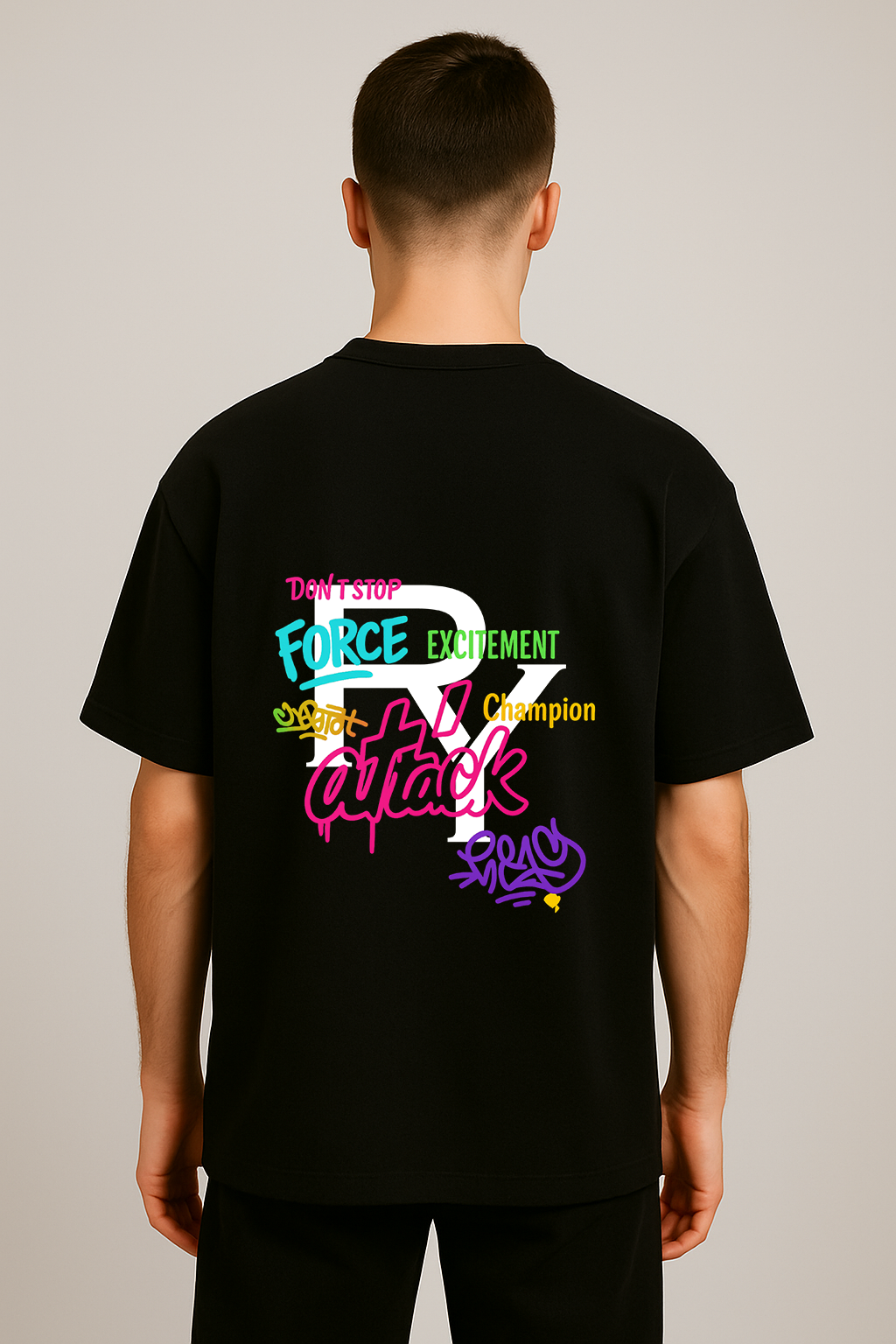 Graffiti Oversized Shirt - Rich'n Young