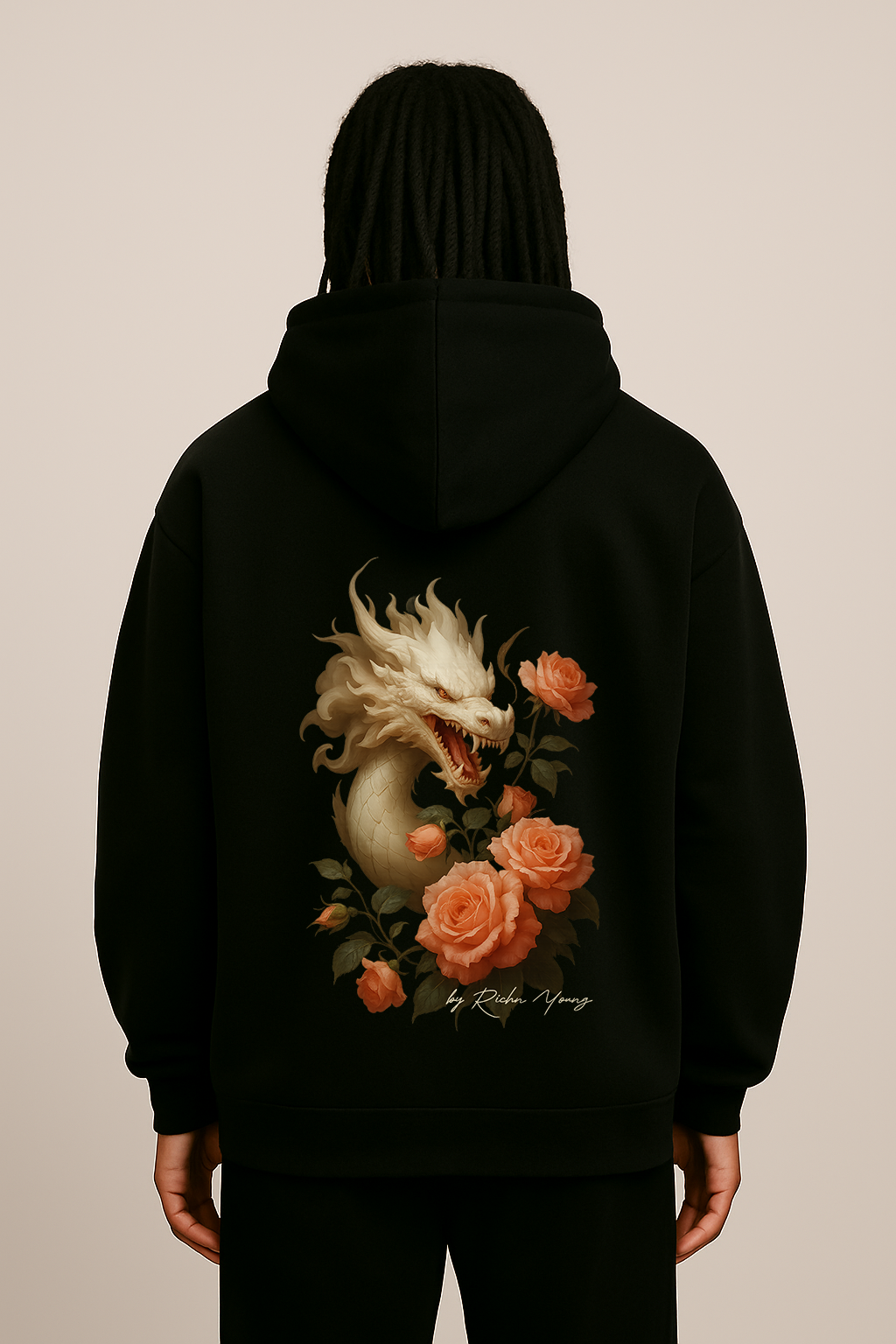 White Dragon - Oversized Hoodie - Rich'n Young