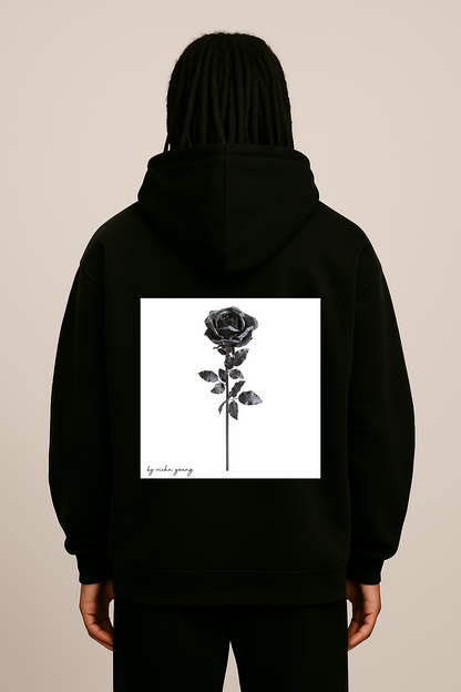 Black Rose - Oversized Hoodie - Rich'n Young