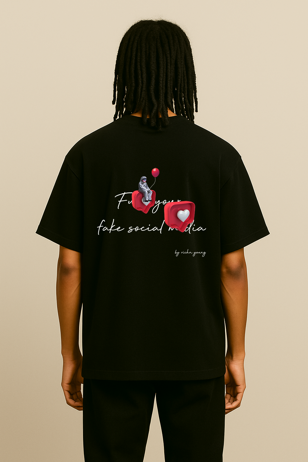 Fu** your fake Social Media - Oversized Shirt - Rich'n Young