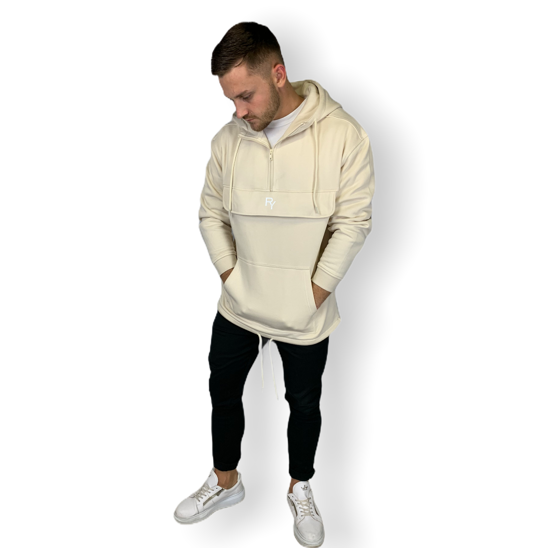 Hoodie oversize - Windbreaker oversize Sand - Rich'n Young